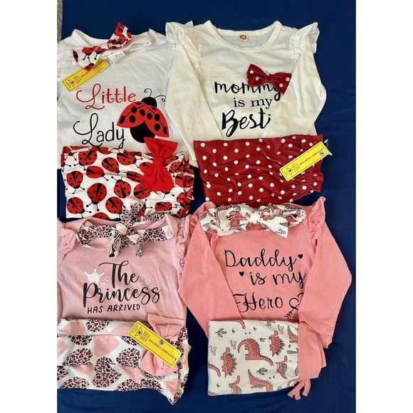 Huge Lot Baby Girls Clothes 12 18 24 Months NEW &EC Dress Outfits Carters Sets M - Picture 11 of 11